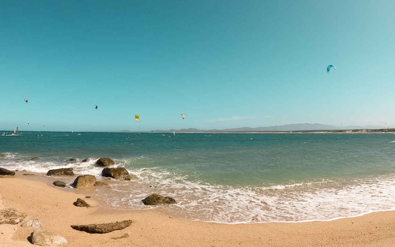 learning to kite board with baja kite and surf in la ventana baja