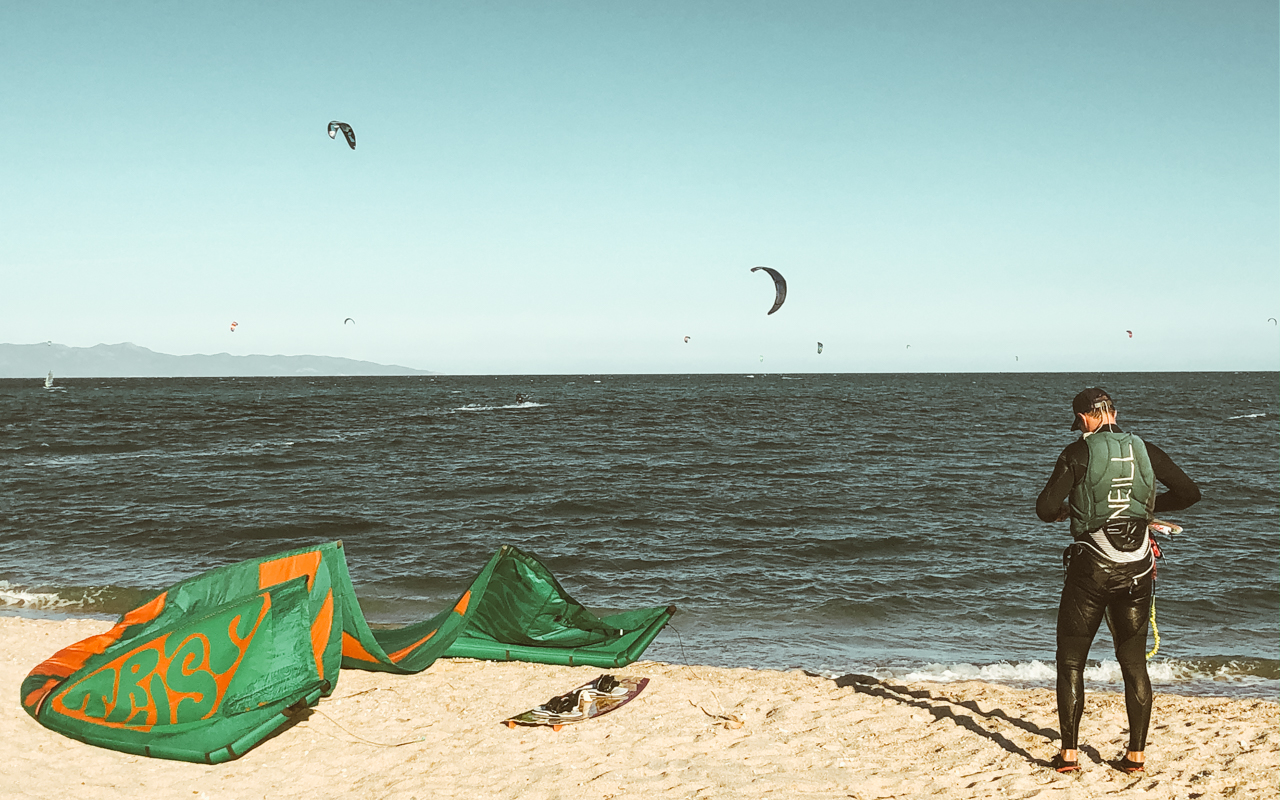 learning to kite board with baja kite and surf in la ventana baja