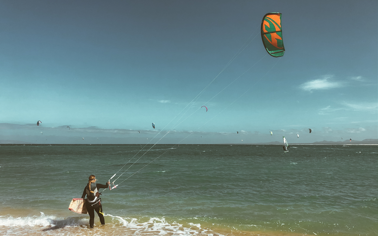 learning to kite board with baja kite and surf in la ventana baja