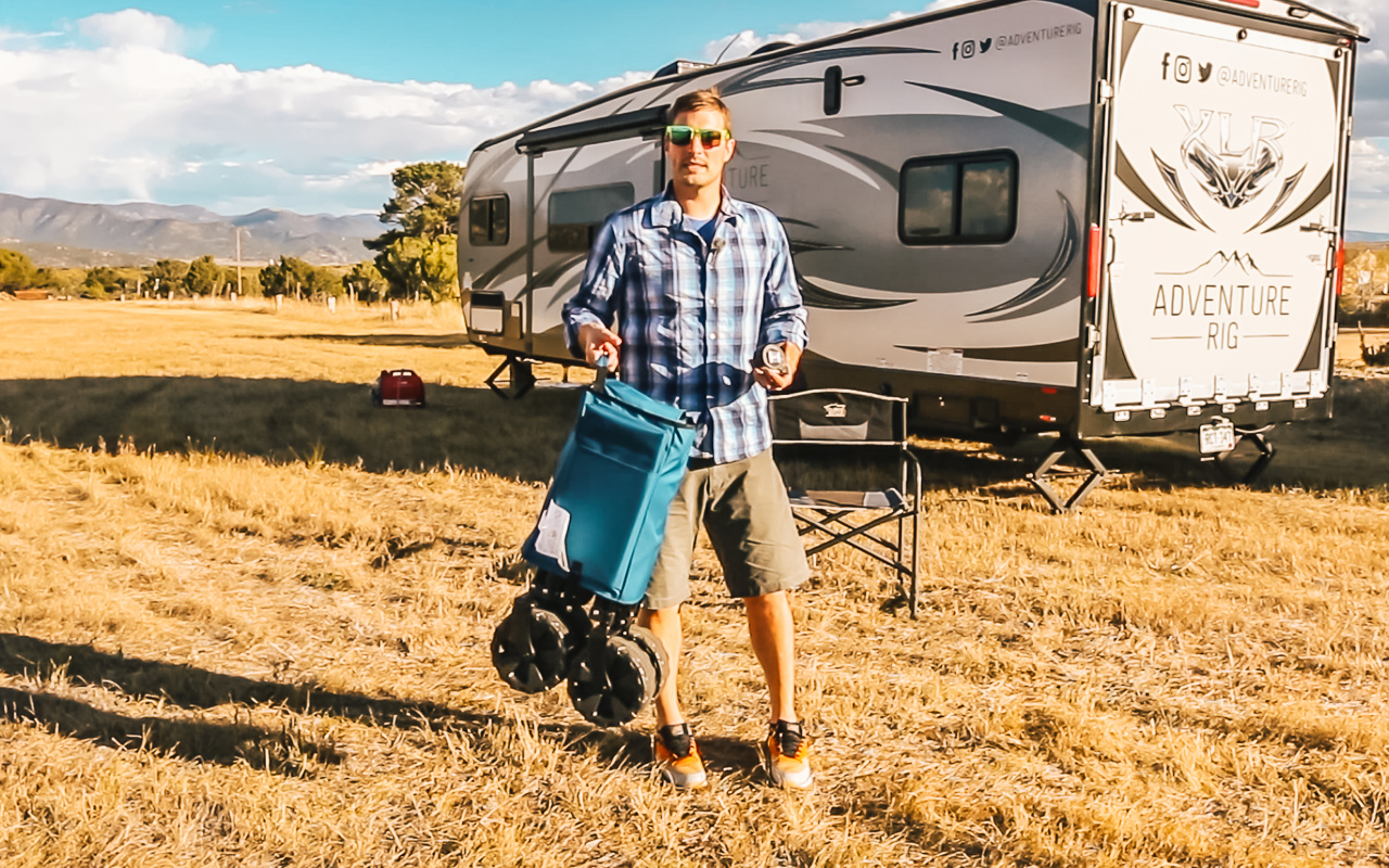 Folding Camping Beach Wagon by Timber Ridge