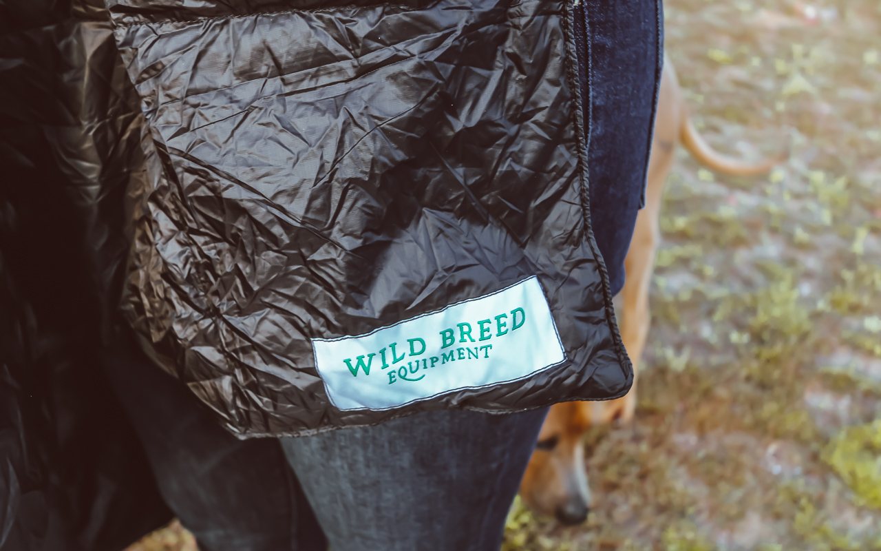 The down travel blanket by wild breed equipment