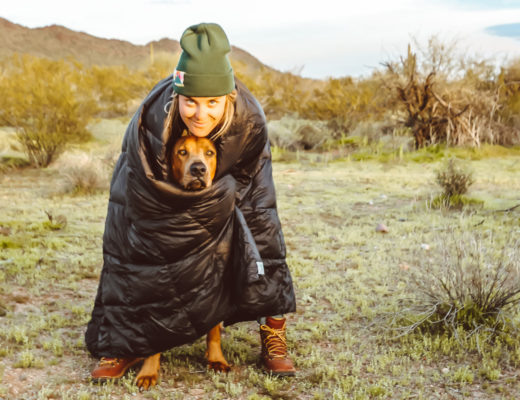 The down travel blanket by wild breed equipment